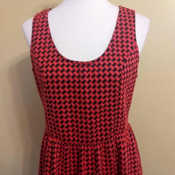 Collective Concepts houndstooth stretchy cotton blend dress sz LG - Picture 7 of 7